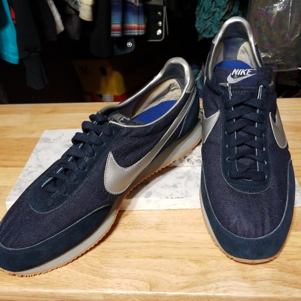Nike Cortez Denim Silver Check Sz 11 Men's US